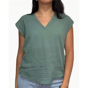 NEW HARTFORD tomari knit t-shirt in agave